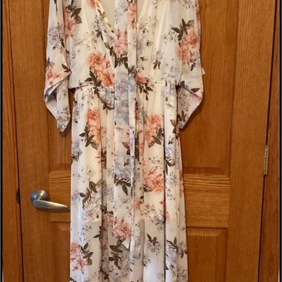 Baltic Born Maxi Dress in White and Pink - Picture 2 of 6